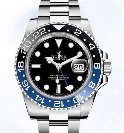 black and blue rolex gmt master ii